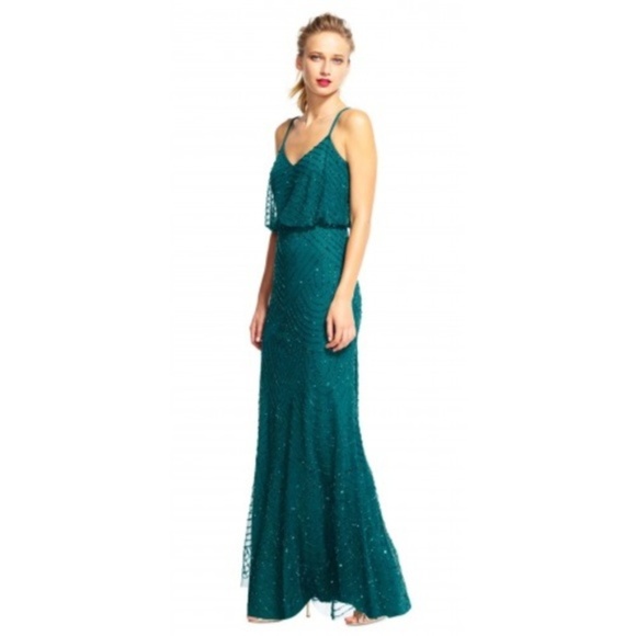 Adrianna Papell Dresses & Skirts - Addriana papell art deco beaded blouson gown